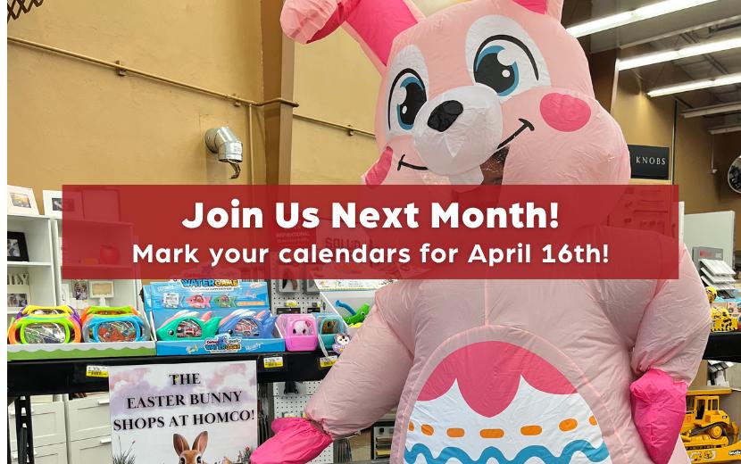 Join us (3) (1) easter bunny at a hardware store