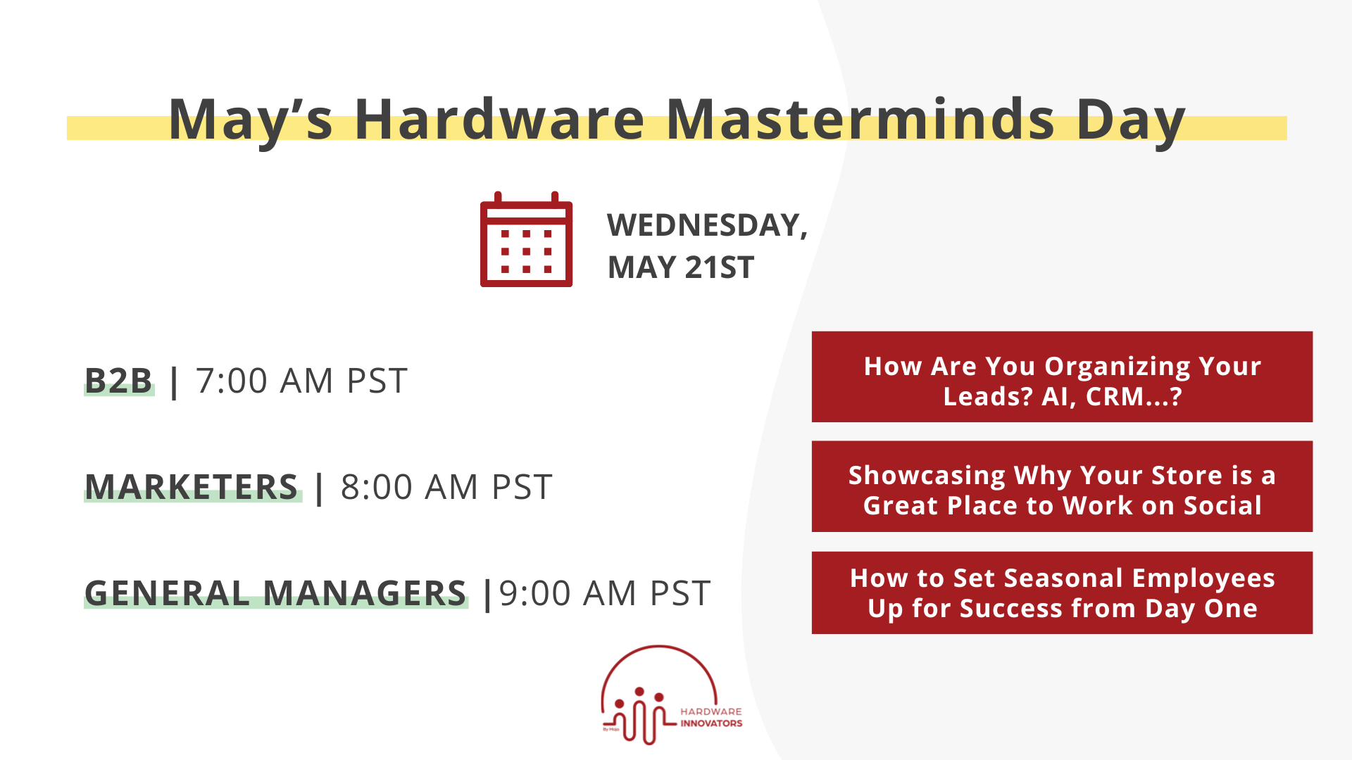 hardware mastermind topics