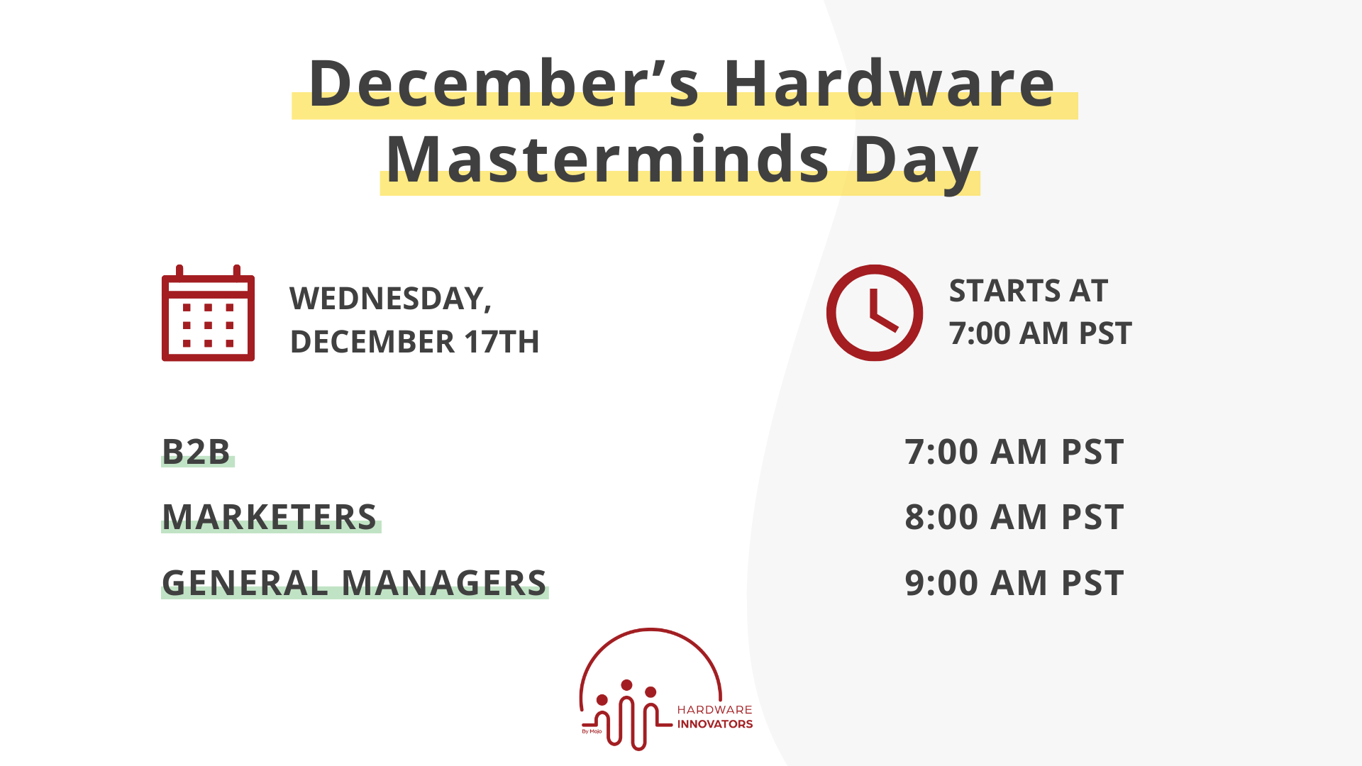 July's Mastermind Topics