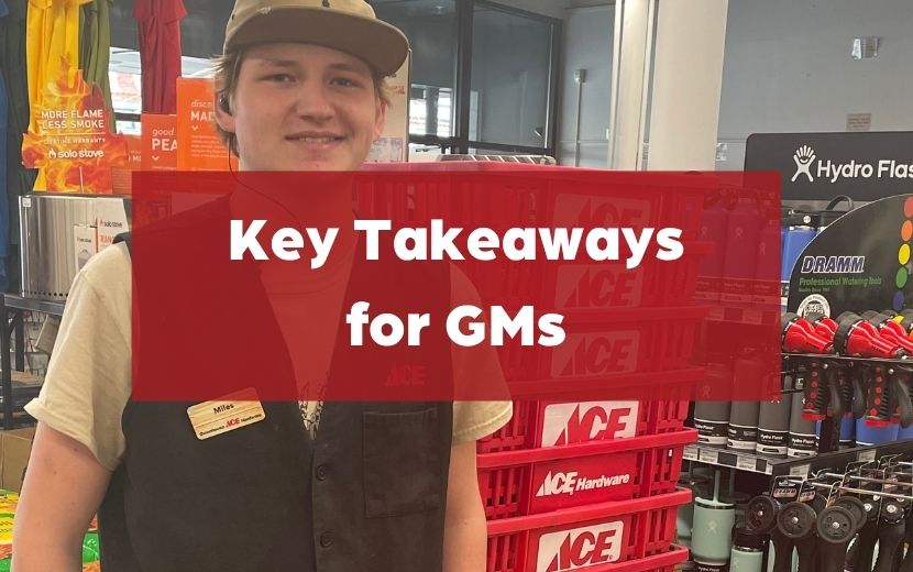 KT's for GMs Simple (1) high schooler working at a hardware store