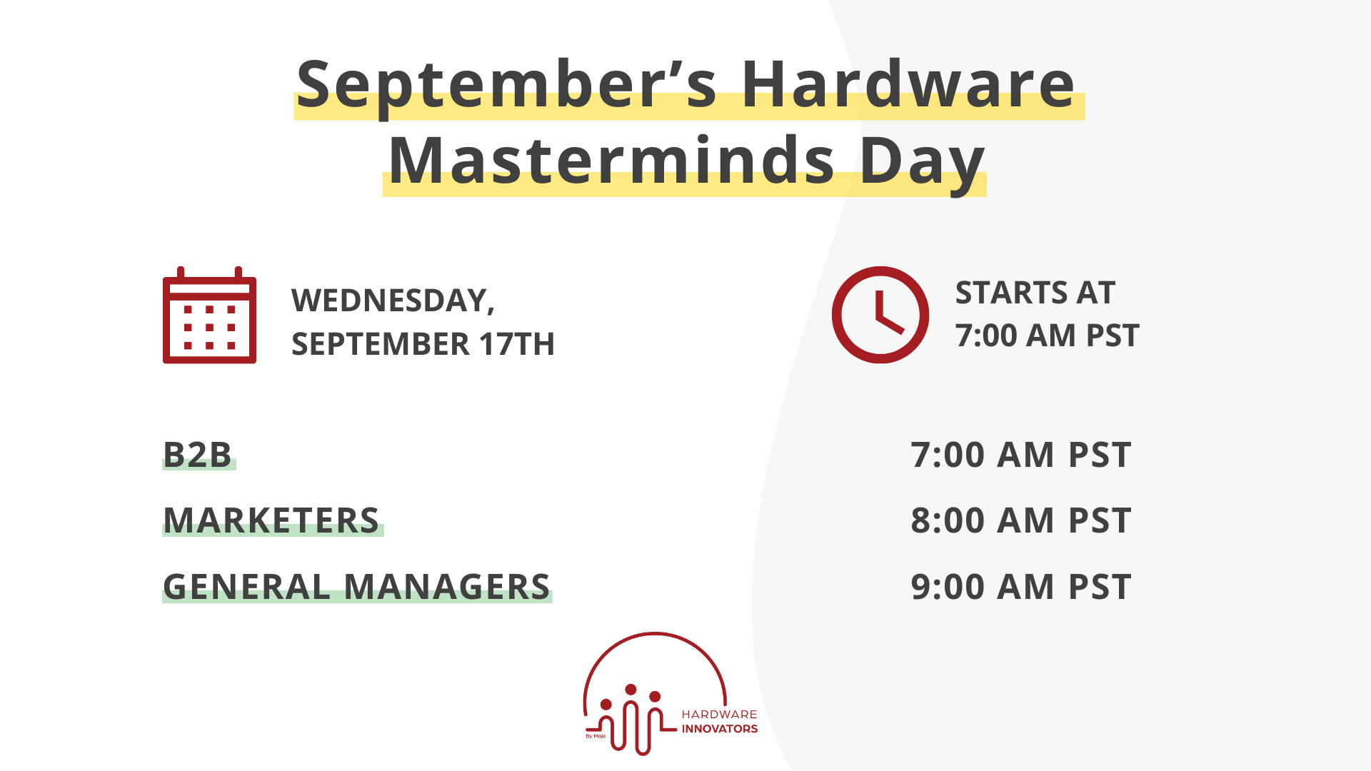 July's Mastermind Topics