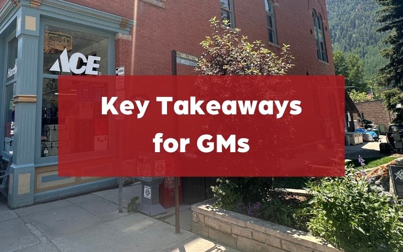 GM takeaways