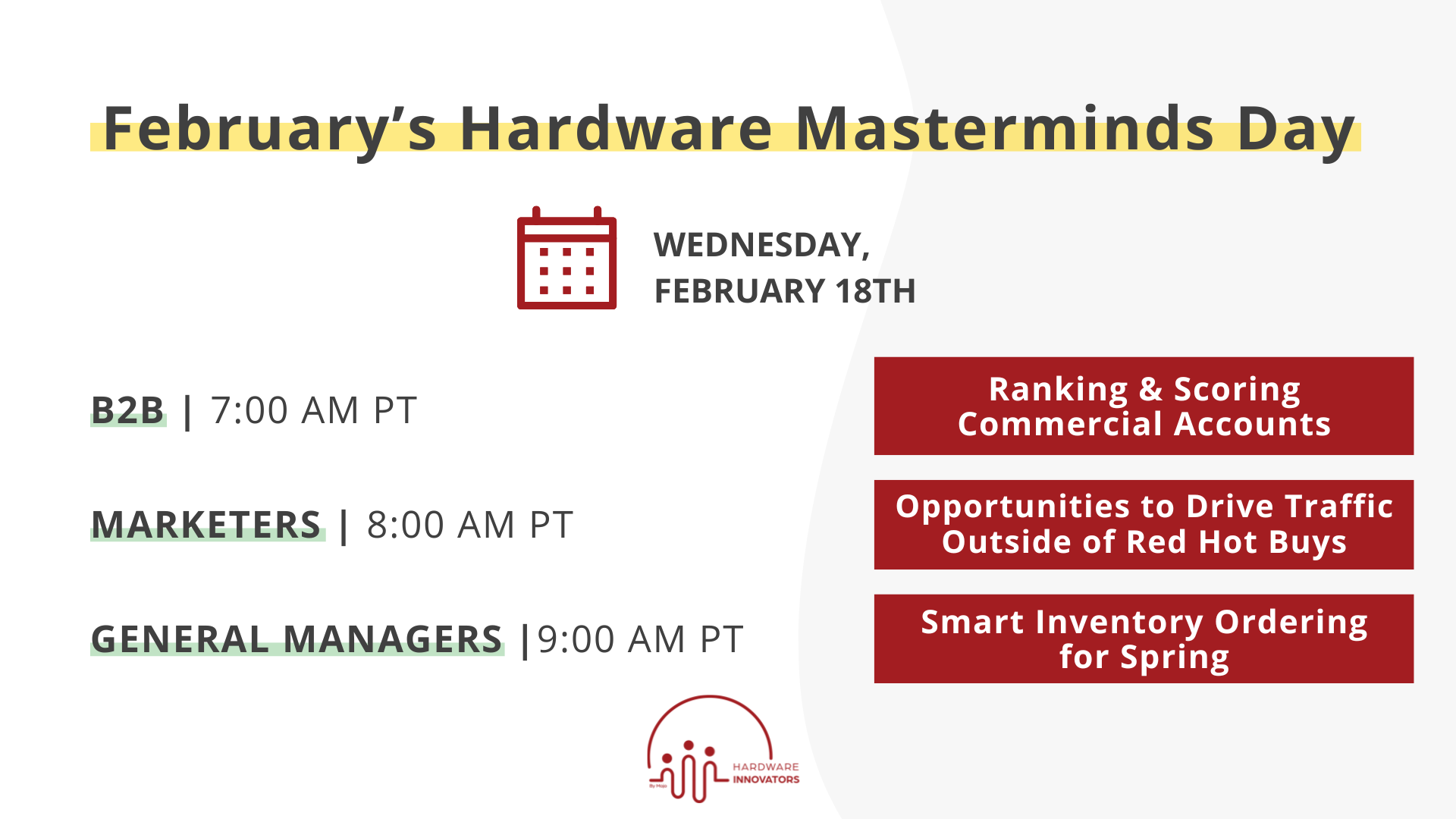 February mastermind topics
