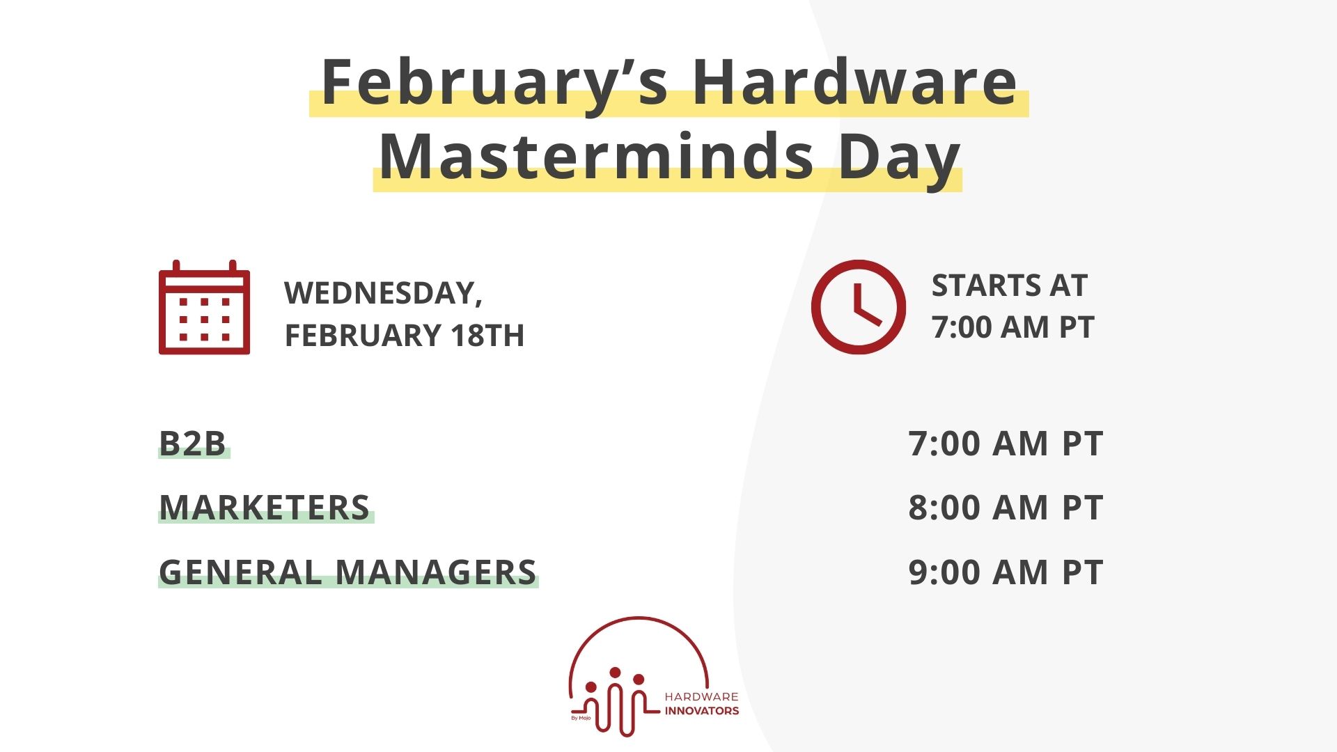 February Mastermind date