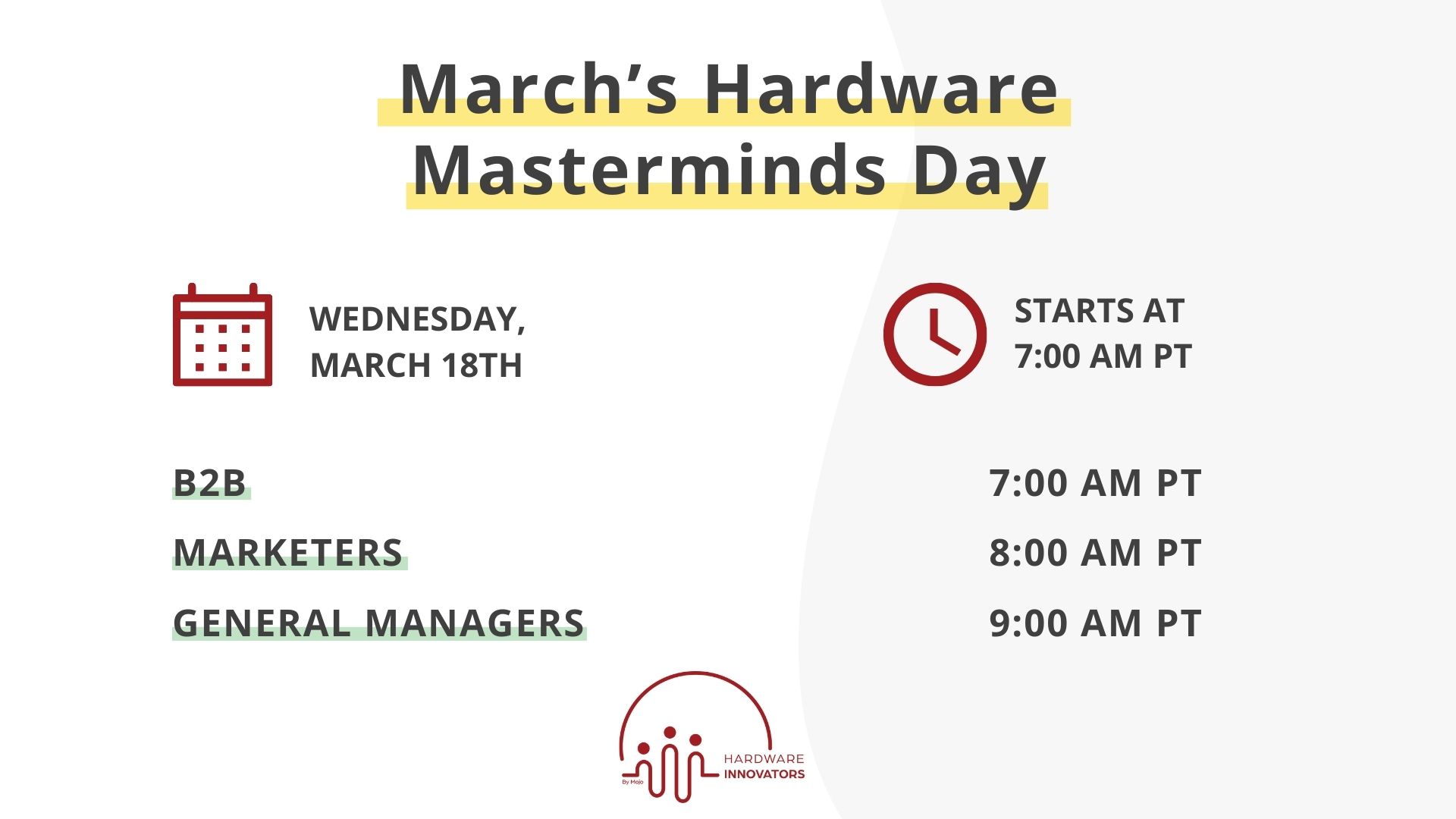 March 2026 Mastermind date
