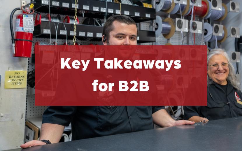 b2b takeaways