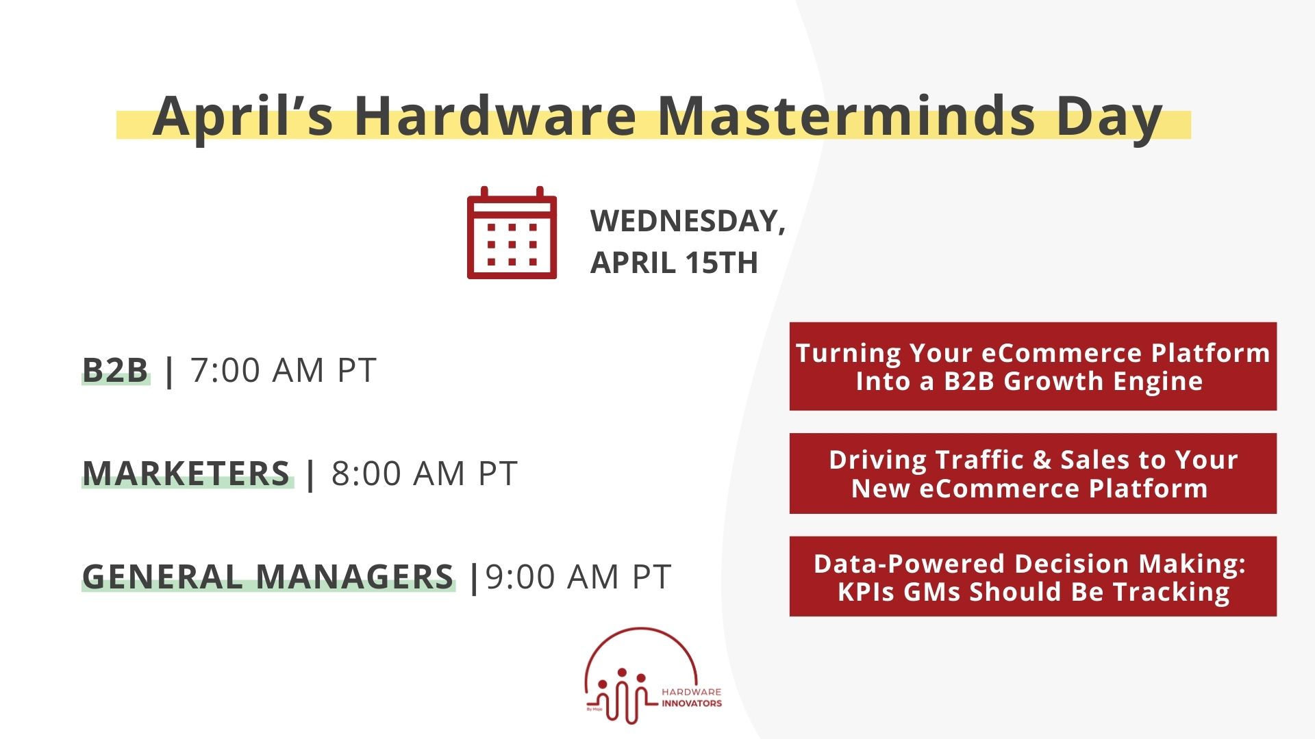 April 2026 Mastermind Topics