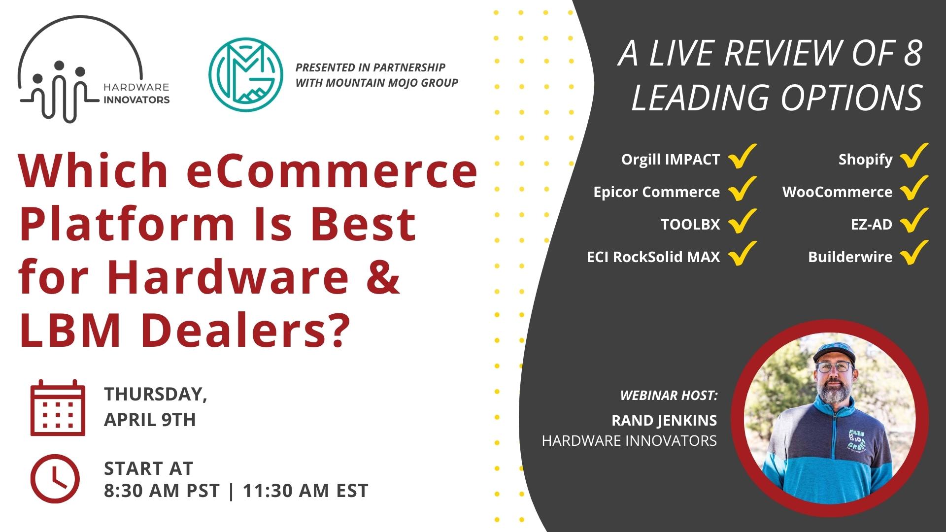 ecommerce platforms webinar information