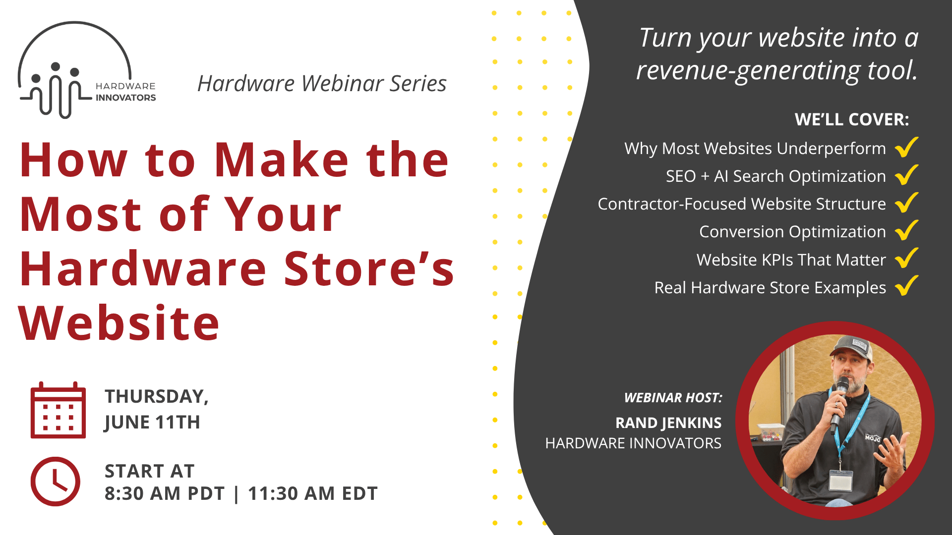 JUNE 2026 webinar details