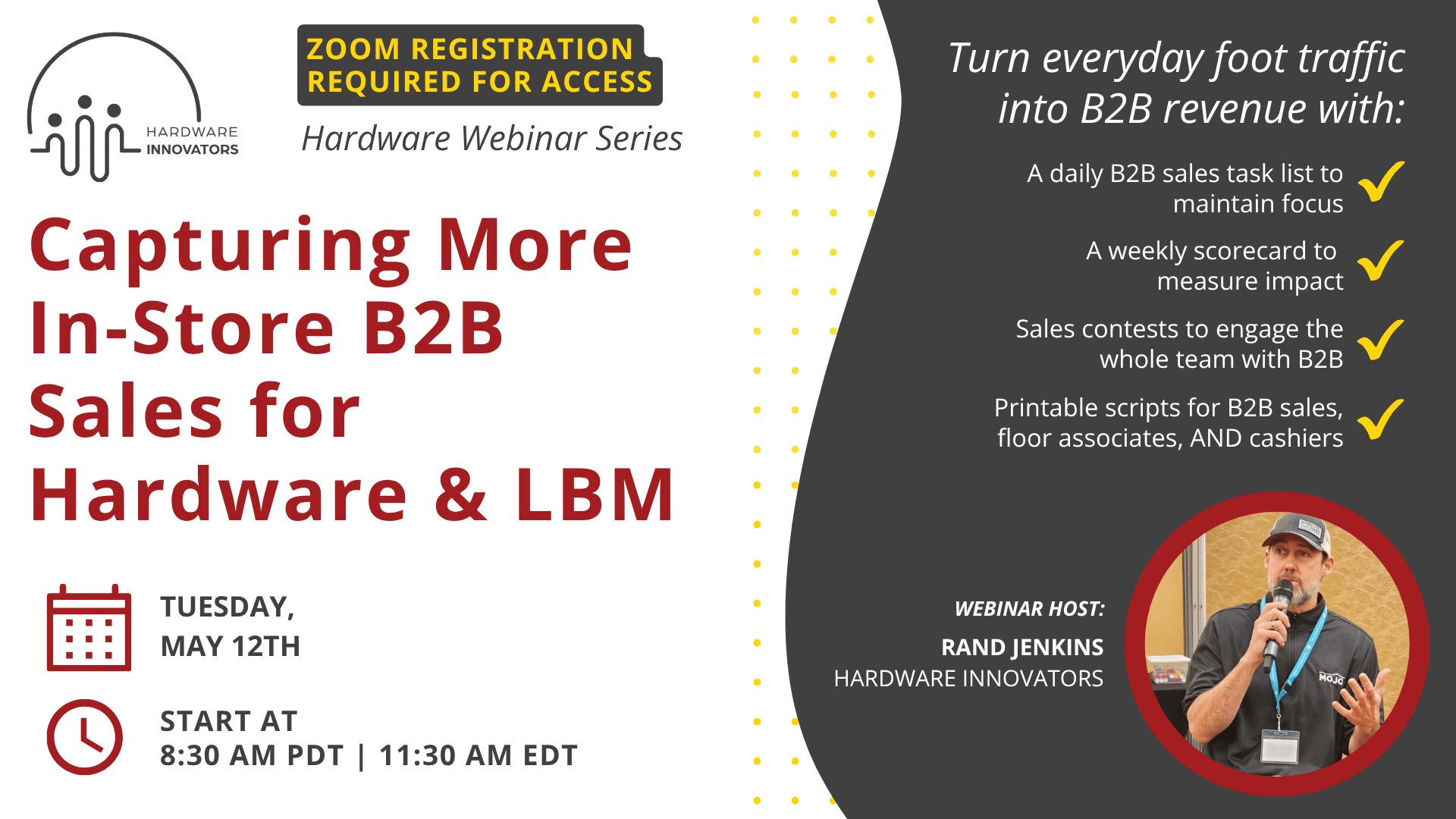 May hardware webinar topic